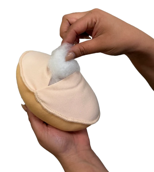 Nearly Me 768 Adjustable Triangle Fiber Filled Breast Form