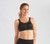 AMOENA Power Wire-free Medium Support Mastectomy Bra Black/Grey