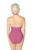 Amoena 71558 Boho Vibes One-Piece High Neck Mastectomy Swimsuit - Berry Sorbet/Print