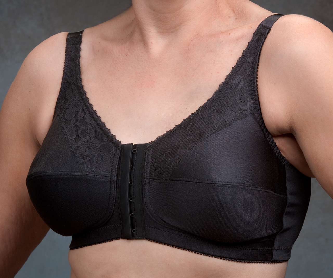 Reggiseno Donna Frontale Con Chiusura Anteriore – Liv Lingerie Gemm, Ricco In Cotone, Morbido, Senza Ferretti, Perfetto Per Il Post-Operatorio, Taglie Regolari E Plus - 4
