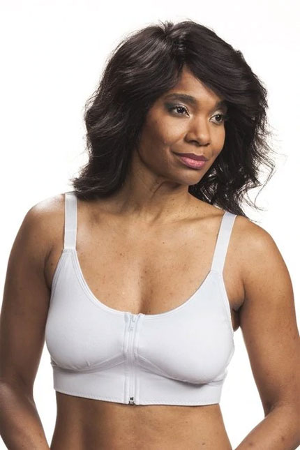 Amoena Michelle Post Surgery Camisole with Drain Management White