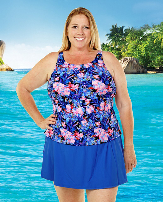 a shore fit plus size swimwear