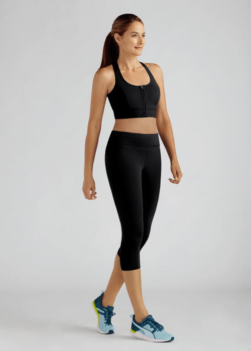 Mastectomy Sports Bra with Front Zipper