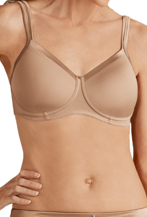 AMOENA 44214 Lara Satin Padded WIRE-FREE Mastectomy Bra