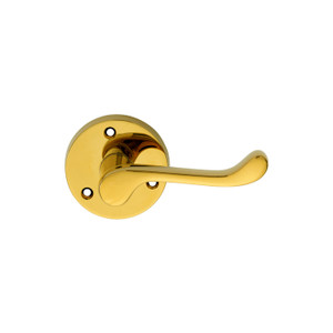 Victorian Scroll - Lever On Round Rose Victorian Scroll - Lever On Round Rose