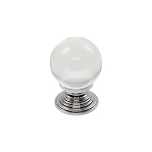 Crystal Ball Knob With Finished Base