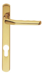 Straight Lever On Narrowplate - Lock Euro Profile (70mm C/C)