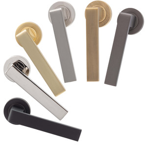 Square Lever on Rose Square Lever on Rose