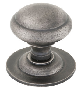 Antique Pewter Round Centre Door Knob