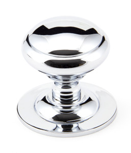 Polished Chrome Round Centre Door Knob