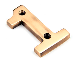 Polished Bronze Numeral 1