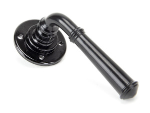 Black Regency Lever on Rose Set Black Regency Lever on Rose Set