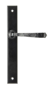 Black Avon Slimline Lever Latch Set