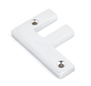 Polished Chrome Letter F