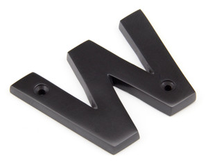 Aged Bronze Letter W