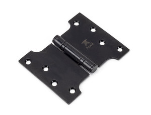 Black 4" x 3" x 5" Parliament Hinge (pair) ss