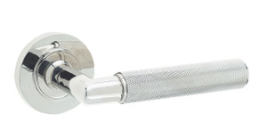 Piccadilly Lever On Round Rose Polished Nickel Piccadilly Lever On Round Rose Polished Nickel