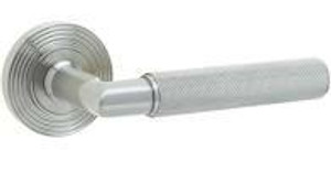Piccadilly Lever On Round Rose Satin Nickel Piccadilly Lever On Round Rose Satin Nickel