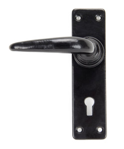 Black Smooth Lever Lock Set Black Smooth Lever Lock Set