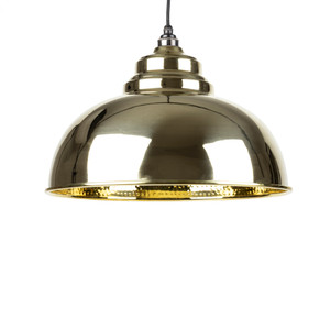 Hammered Brass Harborne Pendant Hammered Brass Harborne Pendant