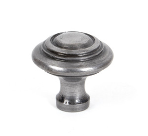 Natural Smooth Ringed Cabinet Knob - Large