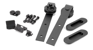 Black Door Hanging Set for Sliding Door Kit