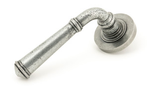 Pewter Regency Lever on Rose Set (Plain)