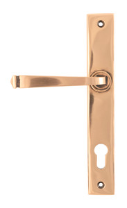 Polished Bronze Avon Slimline Espag. Lock Set