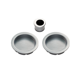 Sliding Door Square Roses With Flush Pull Blind/ Blank