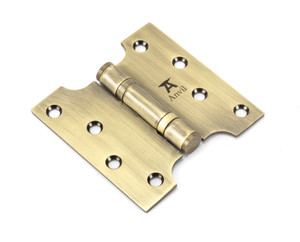 Aged Brass 4" x 2" x 4"  Parliament Hinge (pair) ss