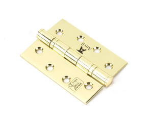 Polished Brass 4" Ball Bearing Butt Hinge (pair) ss
