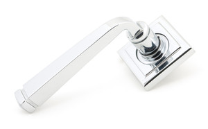 Polished Chrome Avon Round Lever on Rose Set (Square)