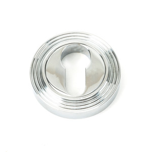 Polished Chrome Round Euro Escutcheon (Beehive) Polished Chrome Round Euro Escutcheon (Beehive)