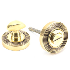 Aged Brass Round Thumbturn Set (Beehive) Aged Brass Round Thumbturn Set (Beehive)