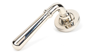 Polished Nickel Newbury Lever on Rose Set (Plain)