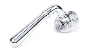 Polished Chrome Newbury Lever on Rose Set (Beehive) - Unsprung