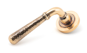 Pol. Bronze Hammered Newbury Lever on Rose Set (Plain) - Unsprung
