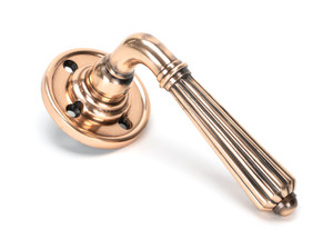 Polished Bronze Hinton Lever on Rose Set - Unsprung