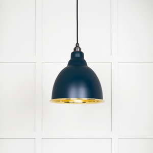 Smooth Brass Brindley Pendant in Dusk