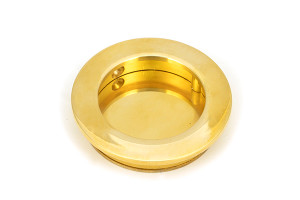 Polished Brass 60mm Plain Round Pull Polished Brass 60mm Plain Round Pull