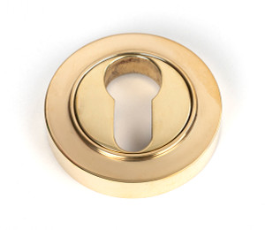 Polished Brass Round Euro Escutcheon (Plain) Polished Brass Round Euro Escutcheon (Plain)