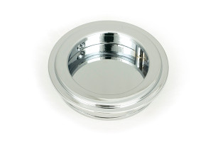Polished Chrome 60mm Art Deco Round Pull Polished Chrome 60mm Art Deco Round Pull