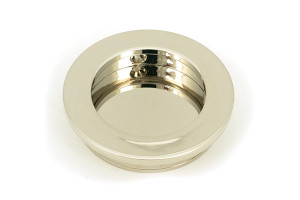 Polished Nickel 60mm Plain Round Pull Polished Nickel 60mm Plain Round Pull