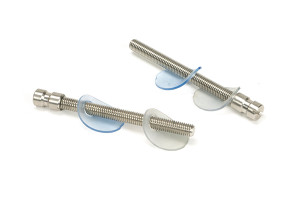 Satin SS (304) 100mm Back to Back Fixings for T Bar (2) - Offset Satin SS (304) 100mm Back to Back Fixings for T Bar (2) - Offset
