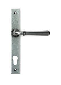 Pewter Newbury Slimline Lever Espag. Lock Set Pewter Newbury Slimline Lever Espag. Lock Set