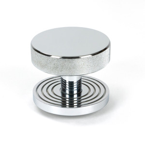 Polished Chrome Brompton Centre Door Knob (Beehive) Polished Chrome Brompton Centre Door Knob (Beehive)