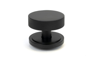 Matt Black Brompton Centre Door Knob (Art Deco) Matt Black Brompton Centre Door Knob (Art Deco)