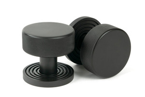 Aged Bronze Brompton Mortice/Rim Knob Set (Beehive)