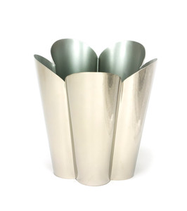Smooth Nickel Flora Pot - Large Smooth Nickel Flora Pot - Large