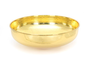 Hammered Brass Round Sink